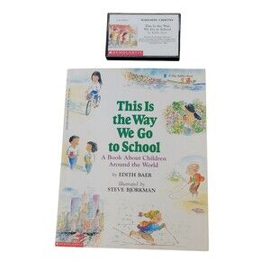 1992 This Is The Way We Go To School Book And Cassette Tape Children's